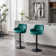 Adjustable Bar Stools with Backrest and Footrest, Set of 2