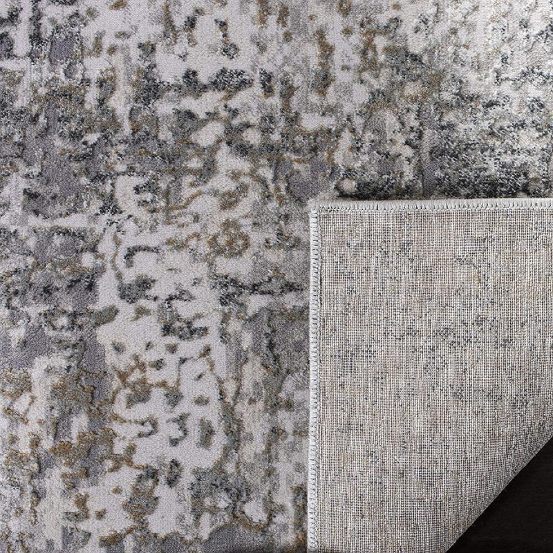 Edna Performance Abstract Rug, Square 3'