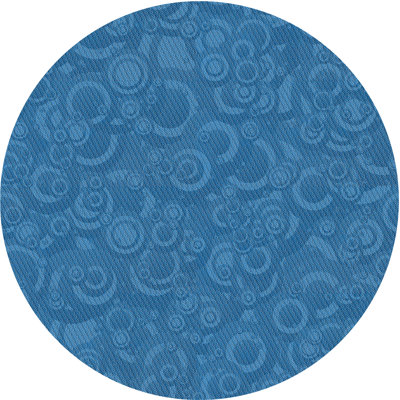 Tapis de zone bleue à motifs