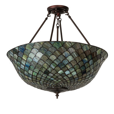 Analy Glass Semi Flush Mount