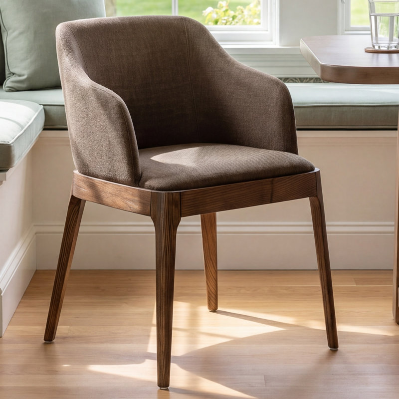 Verdi 19.09'' H Upholstered Ash Armchair, Gibson Wheat
