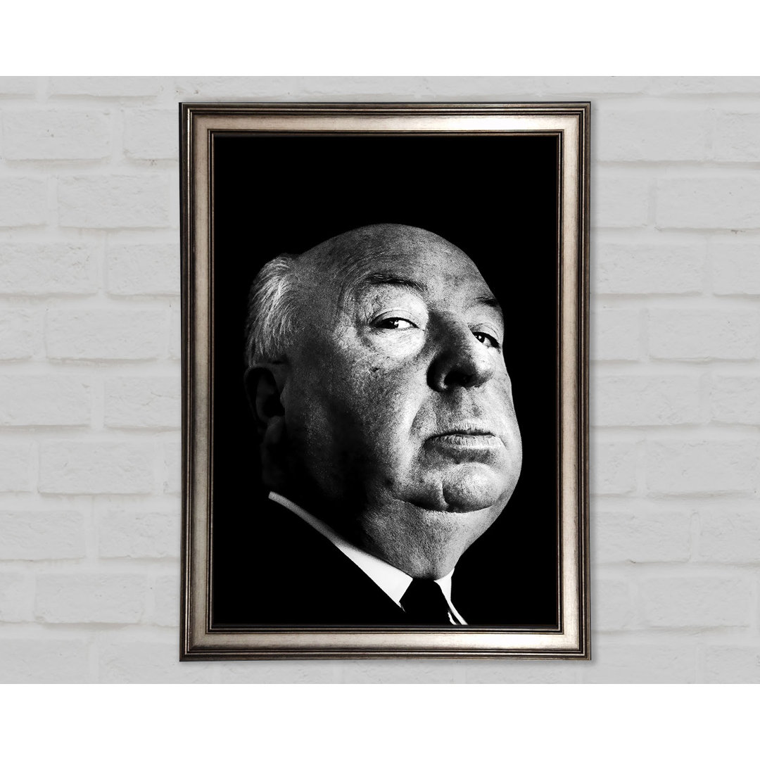 Alfred Hitchcock Porträt - Einzelner Bilderrahmen Kunstdrucke