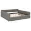 Structure de lit moderne tapissier avec ports USB et 2 tiroirs de rangement-2085582496