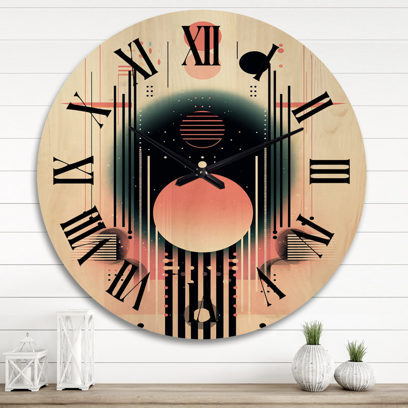 Très grande horloge murale trésor géométrique moderne et moderne, Très grand