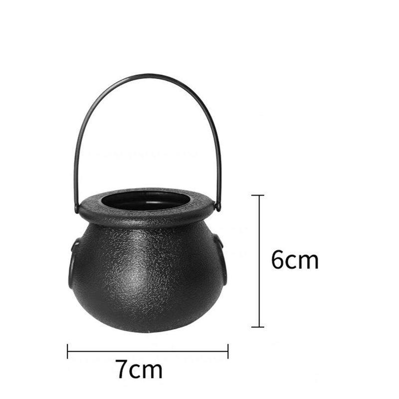4pc Halloween Mini Witch Cauldron Set