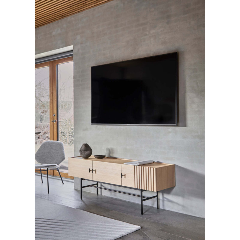 Array Low Sideboard (150 Cm), Black/Oak