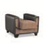 Fauteuil convertible moderne rembourré avec rangement