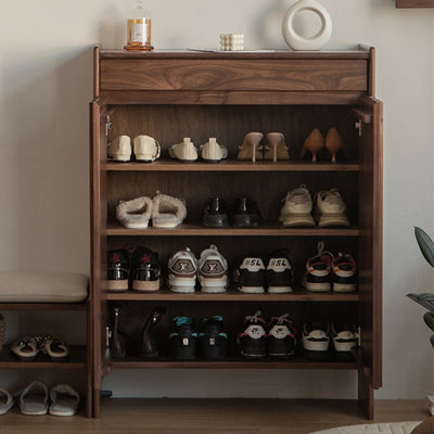 Retro style fashionable storage shoe cabinet