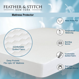 Housse de protection pour matelas 100% imperméable à 5 côtés