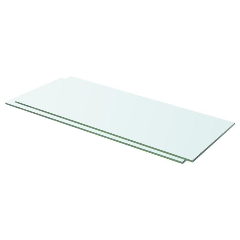 Zaynab 2 Piece Glass Floating Shelf, 0.8cm H x 60cm W x 20cm D