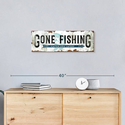 «Gone Fishing», impression sur toile