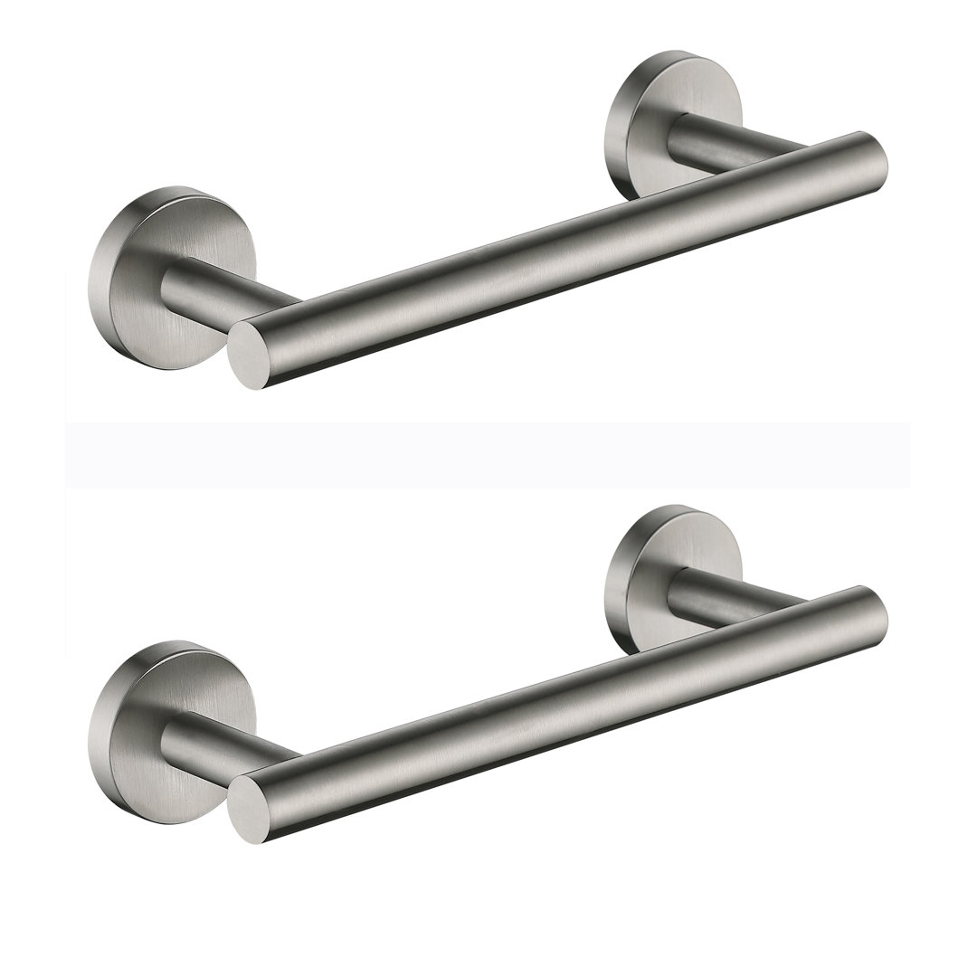 2-Pack Stainless Steel 9 in. Wall Mounted Single Towel Bar (Set of 2) maiguoone 