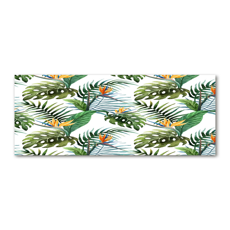 Tropical Flowers - Wrapped Canvas Print
