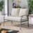 Nickita Metal Outdoor Loveseat with Cushions-829179656