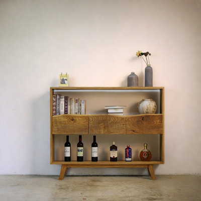 Wabi-Sabi Style Console Cabinet