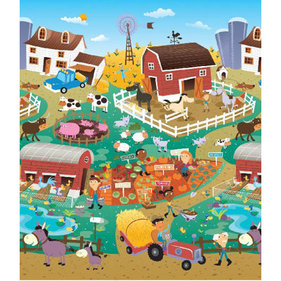 Jeu en mousse de ferme City