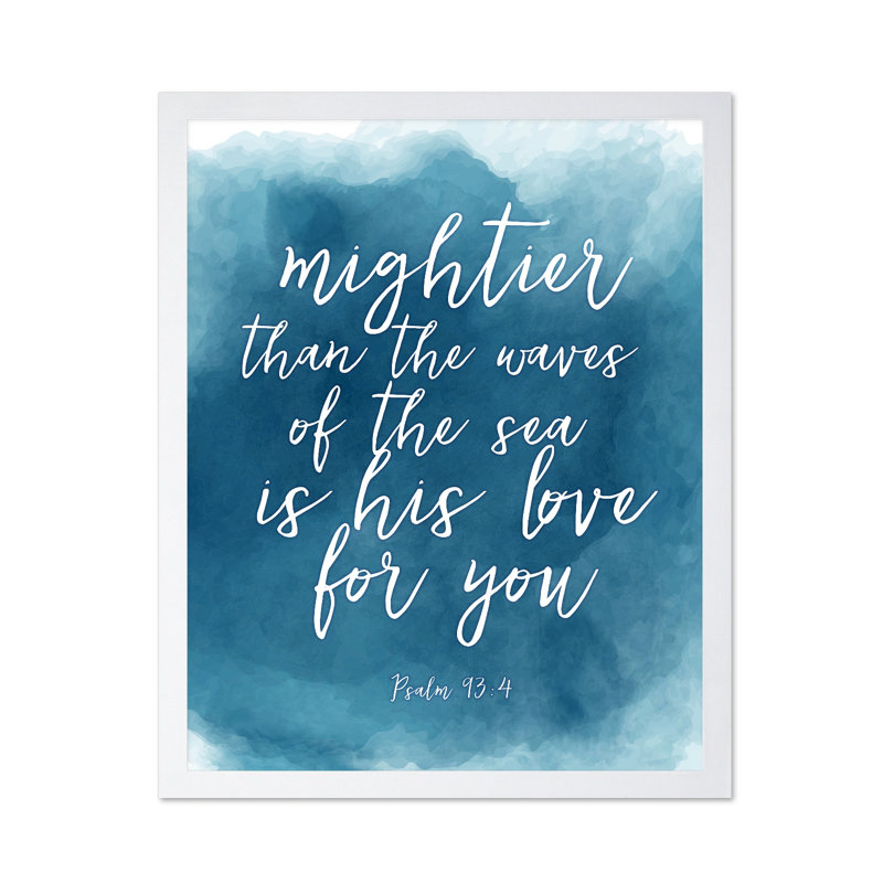 Mightier Than The Waves No2, Affiche, Encadrement blanc, H 08 po x l 10 po
