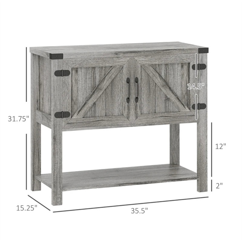Entryway Cabinet, Stone Gray
