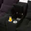 Canapé en forme de U de 130 po avec console, porte-gobelets, meuble de 6 sièges principal, ensemble de canapé-lit avec méridienne pour salon, appartement, (NOIR)-956306465