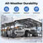 20 ft. W x 20 ft. D Metal Carport for Two Cars with Extra Bracing, Heavy-Duty Steel Frame and Galvanized Steel Roof