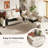 Caynemore Comerford L-Shaped Sectional Sofa Couch, 7-Seater Modular Couches With Deep Seat, Cloud Sofa For Living Room, Office-Beige-1067643271