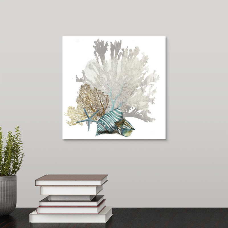 « Coral » par Aimee Wilson - reproduction d'impression sur toile tendue, H 10 po x l 10 po, Toile tendue, Sans cadre