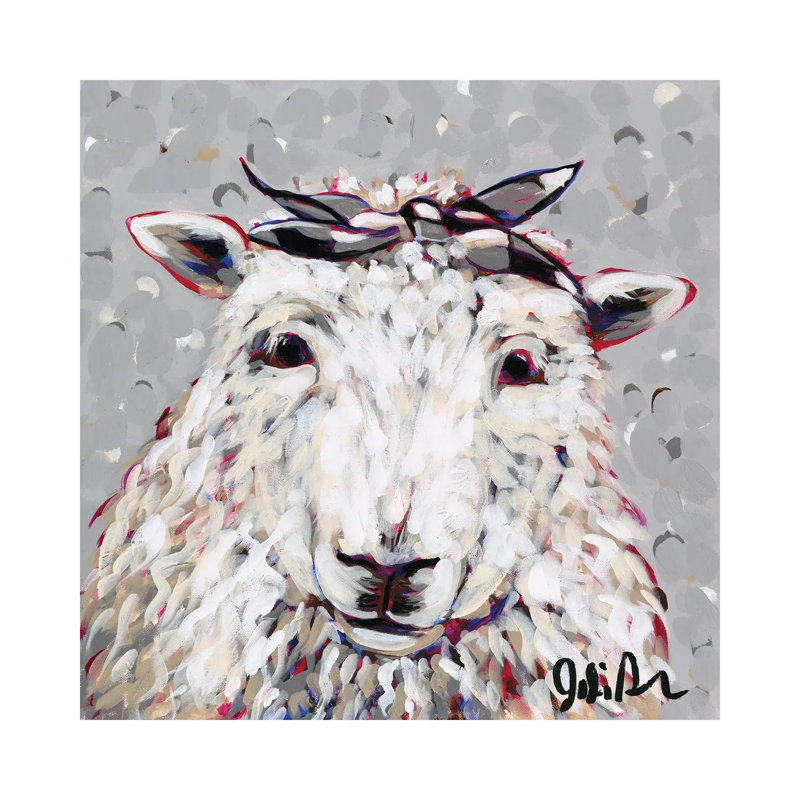 Farm Pop-Shelly by Jodi Augustine - Wrapped Canvas Print, 30.48 cm H x 30.48 cm W