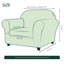 Textured Grid Stretch Soft Box Cushion Armchair Slipcover-95622441