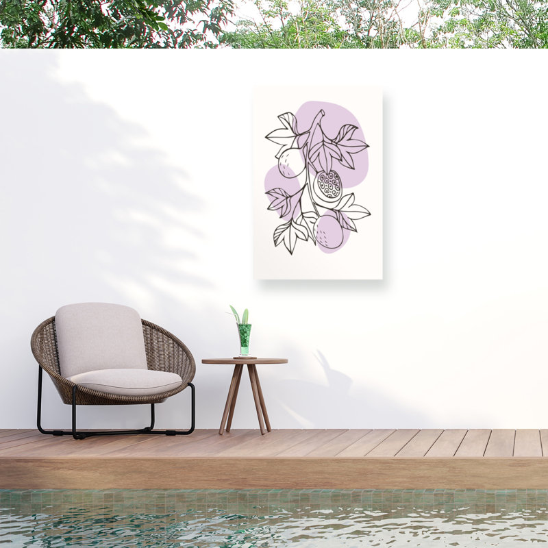 Toile d'extérieur Jay Stanley Boho Fruits 1, H 47 po x l 30 po