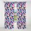 Purple And Pink Designer Dot And Waves II - Abstract Geometric Blackout Curtain - 1 Panels-107546097