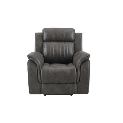 STEBAN GREY GLIDER RECLINER