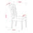 3 Piece Dining Room Furniture Set Contains a Rectangle Dining Table with Dropleaf and 2 Light Tan Linen Fabric Upholstered Chairs, Mahogany-1782605767-1782605760-1782605773