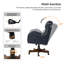 Lundgren Transitional 26.5" W Vegan Leather Tilting Executive Chair with Lumbar Support and Solid Base-46309422