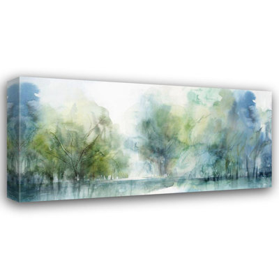Art sur toile tendue Red Barrel Studio® Isabelle Z, titré: Blue Silence