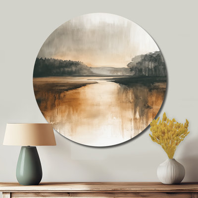 Jacquece - Art mural rond en métal Cottage Large