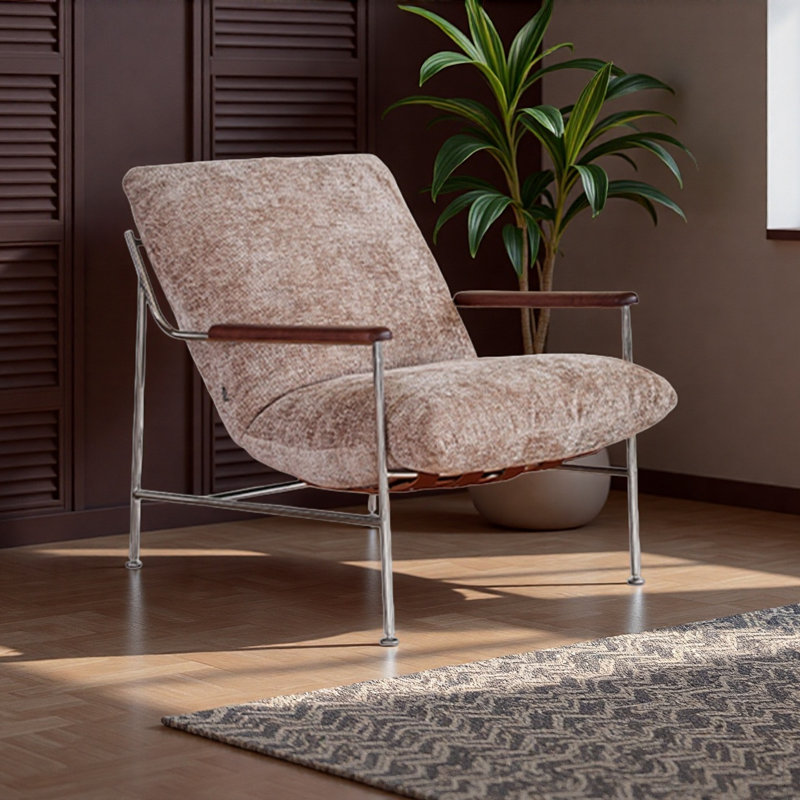 Fauteuil inclinable moderne et luxueux., Café clair