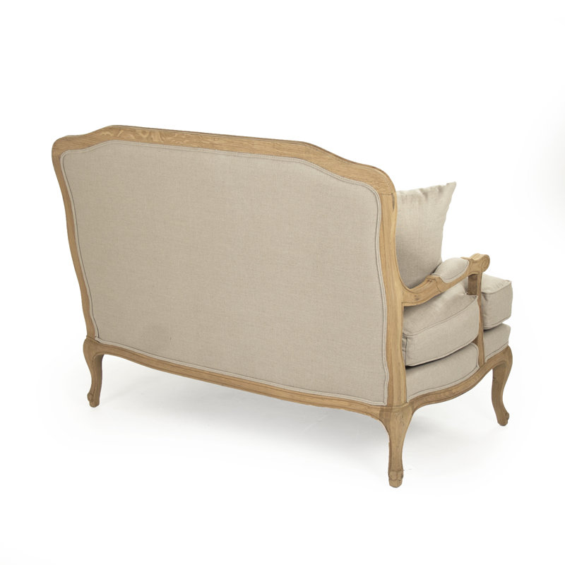Emelie Settee, Natural Linen