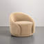 Fauteuil demi-tonneau pivotant rembourré Aunna-198877772