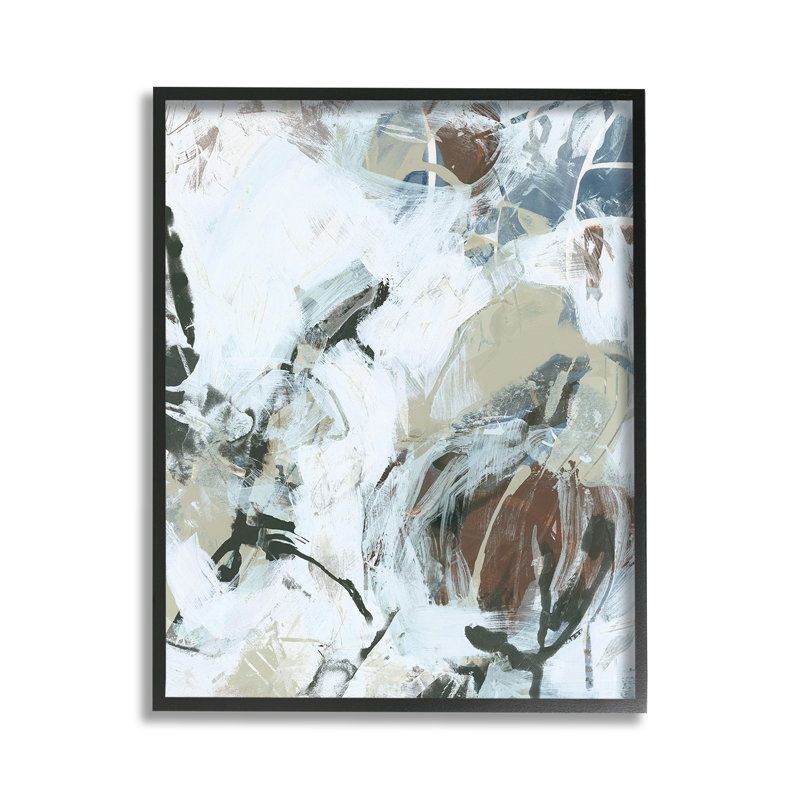 «Expressive Neutral Abstraction Single Photo Frame» par June Erica Vess sur toile, H 11 po x l 14 po