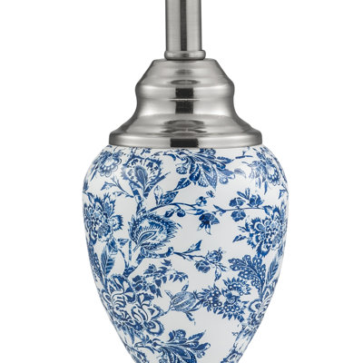 Pulcherie 44Cm White/Blue Table Lamp