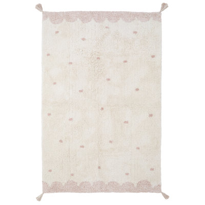Sumas Solid Colour Cotton Hand Woven 100cm X 150cm Area Rug