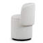 Chaise d'appoint moderne avec conception pivotante et deux tabourets assortis, chaise demi-tonneau multifonctionnelle pour meuble-lavabo et salon-218662909