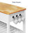 40” Wood Kitchen Island Cart with 2 Drawers and Open Shelves, Rolling Kitchen Cart with Side Hooks and Towel Rack, Mobile Storage Island on Locking Wheels-435707753