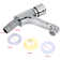 Modern Basin Single Tap with 360-Degree Swivel Spout | Chrome-Plated Self-Closing Water-Saving Sink Faucet with Time Delay