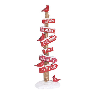 Figurine de Noël Cardinals sur un poteau