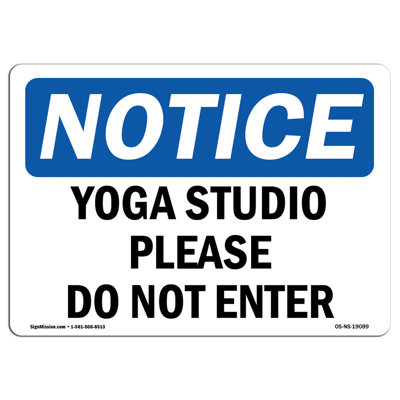 Yoga Studio Veuillez ne pas entrer