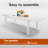 Abbagayle 116" L x 35.4" W Extendable Aluminum Outdoor Dining Table-1364067889