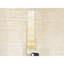 Tapis de couloir oriental court 2 pi 6 po x 4 pi 8 po en laine texturée oxydée blanche moderne noué à la main
