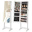 Armoire pour bijoux rectangulaire sur pied - organisateur ultime pour le maquillage et les accessoires - cadeau d'anniversaire idéal-98969509