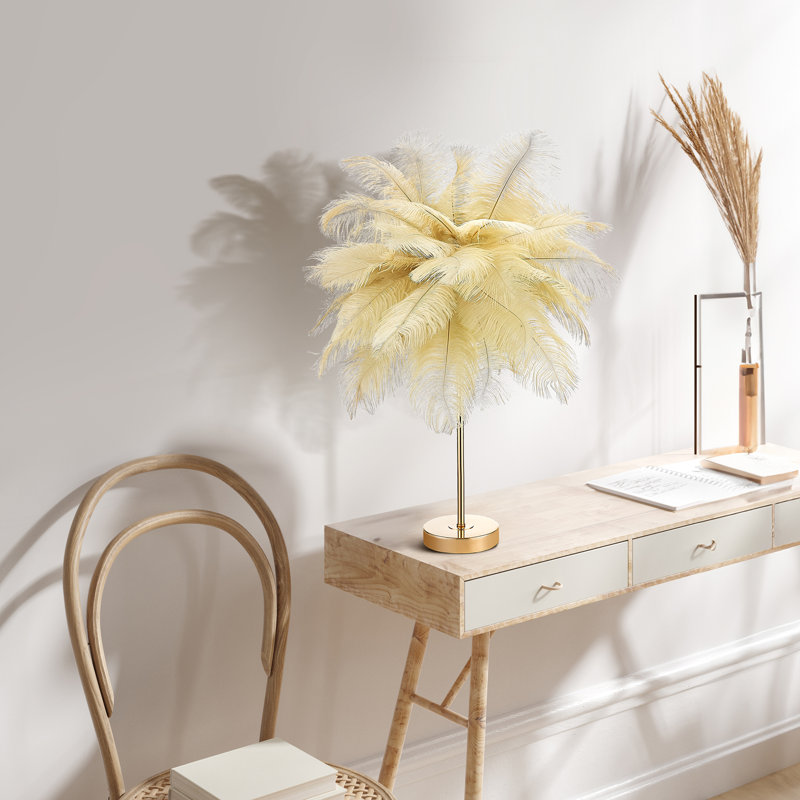 Allyson Metal Table Lamp, Camel